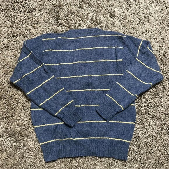 90s Vintage Retro Stripped Minimalist Sweater Size L - Picture 4 of 7